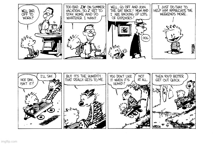 image tagged in calvin and hobbes,comics | made w/ Imgflip meme maker