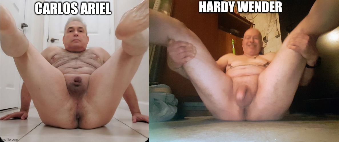 HARDY WENDER; CARLOS ARIEL | image tagged in carlos ariel,hardy wender | made w/ Imgflip meme maker
