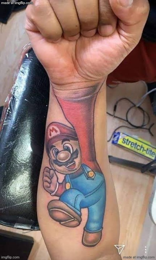 Mario The Memer tattoo | made w/ Imgflip meme maker