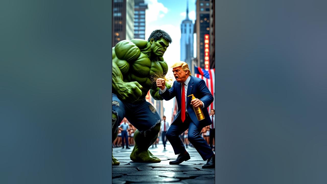 Hulk vs GoldPalmer Blank Meme Template
