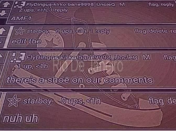 there's a shoe on our comments Blank Meme Template