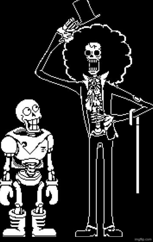 Papyrus meets brook Blank Meme Template