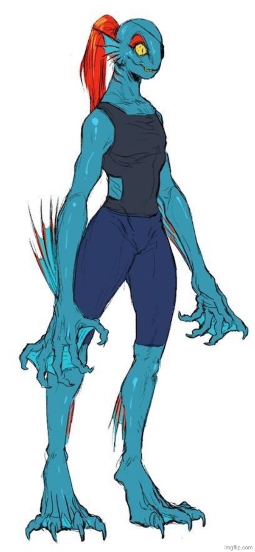 If Undyne was realistic | made w/ Imgflip meme maker