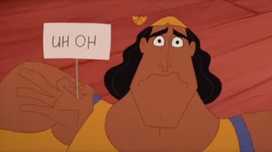 Kronk Uh Oh Blank Meme Template