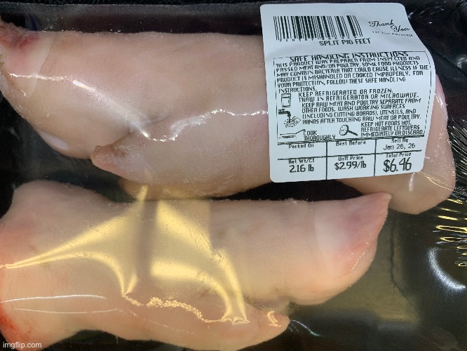 Pig feet | made w/ Imgflip meme maker