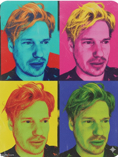 Brian Einersen | image tagged in pop art,andy warhol,ai art,moodel,2025,brian einersen | made w/ Imgflip meme maker