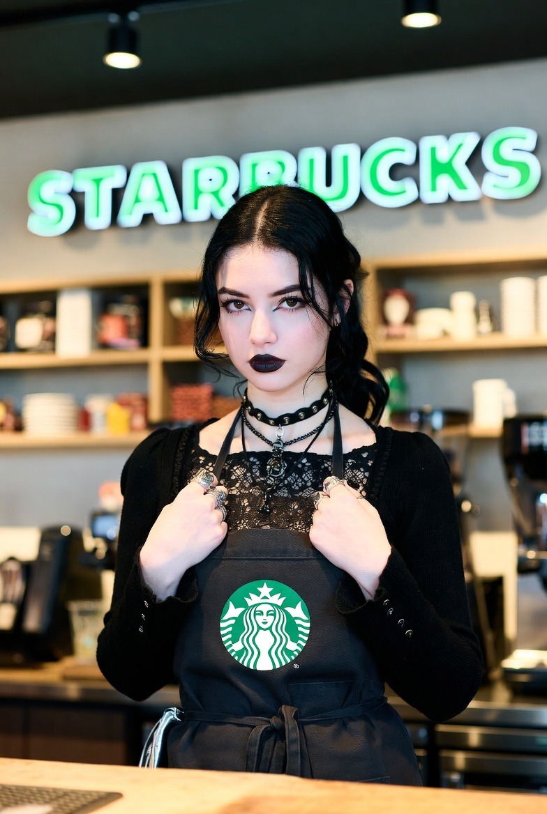 maga goth barista Blank Meme Template