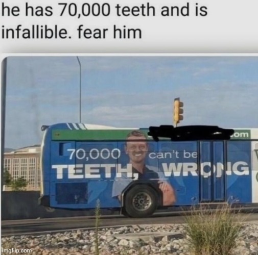 Are the teeth attached to HIS mouth or did he collect them? | made w/ Imgflip meme maker