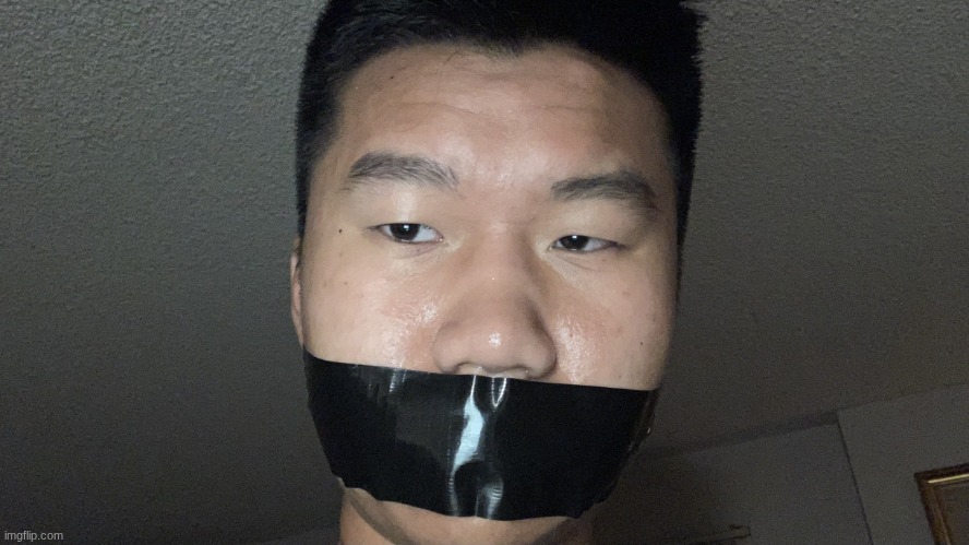 image tagged in as a teen i duck taped my mouth shut just for fun | made w/ Imgflip meme maker