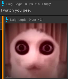 I watch you pee Blank Meme Template