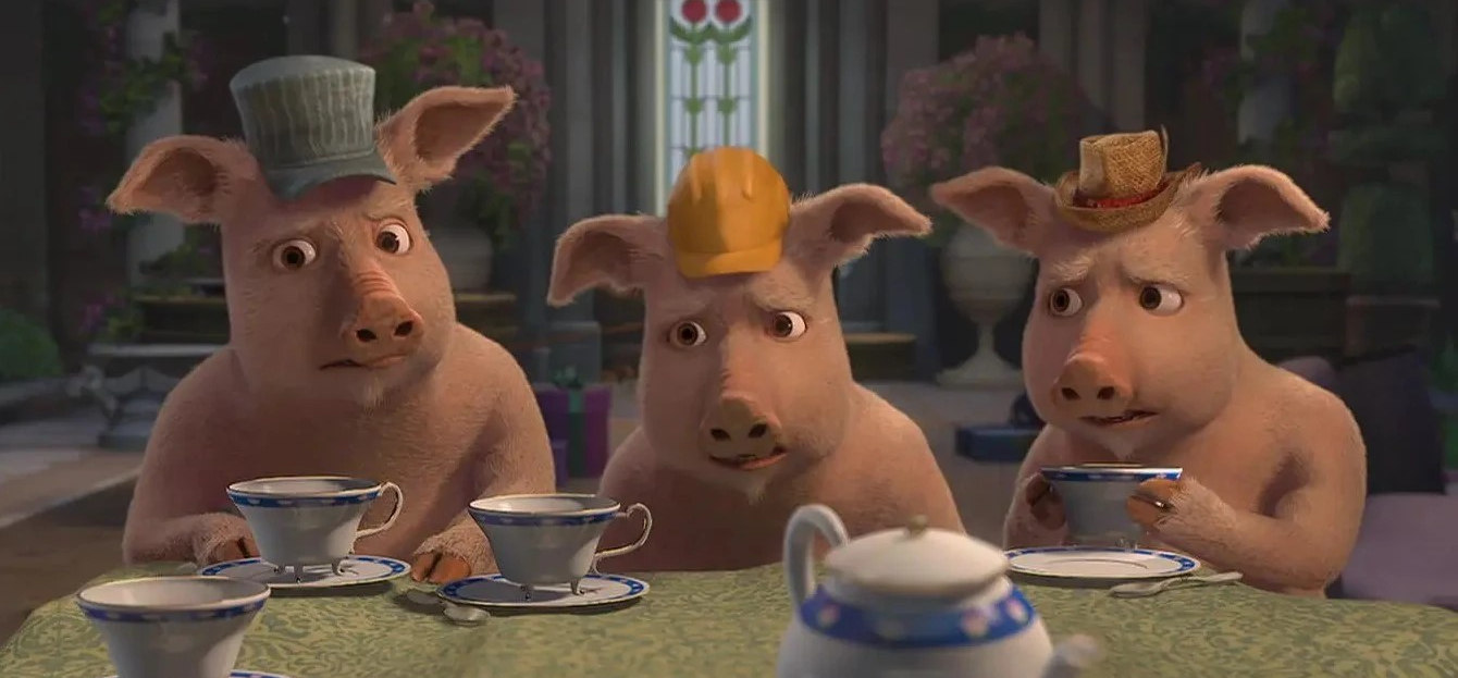 Three Little Pigs Blank Meme Template