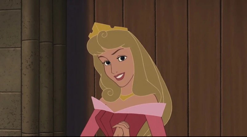 Princess Aurora in Enchanted Tale Blank Meme Template
