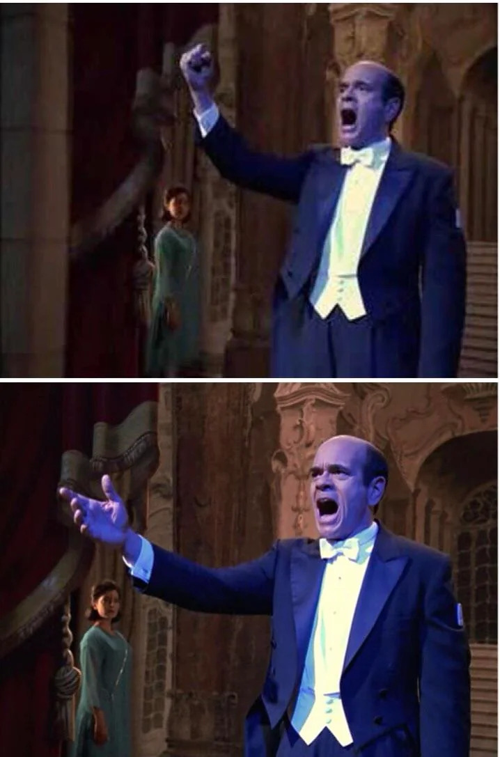 the doctor singing Blank Meme Template