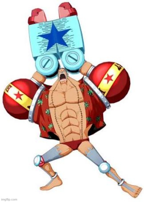 Franky One Piece | image tagged in franky one piece | made w/ Imgflip meme maker