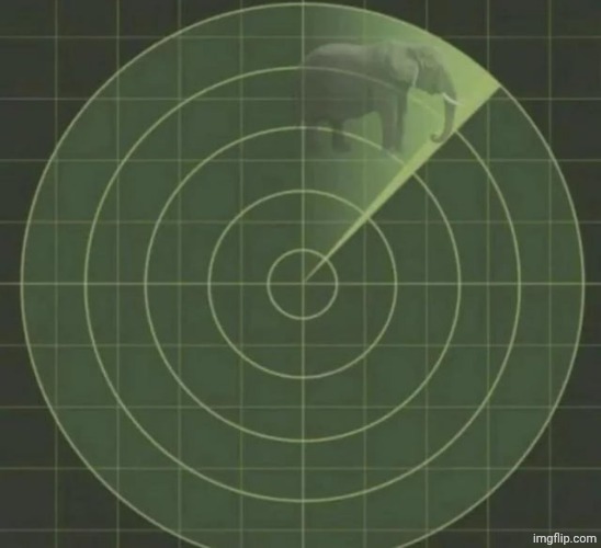 elephant radar | image tagged in elephant radar | made w/ Imgflip meme maker