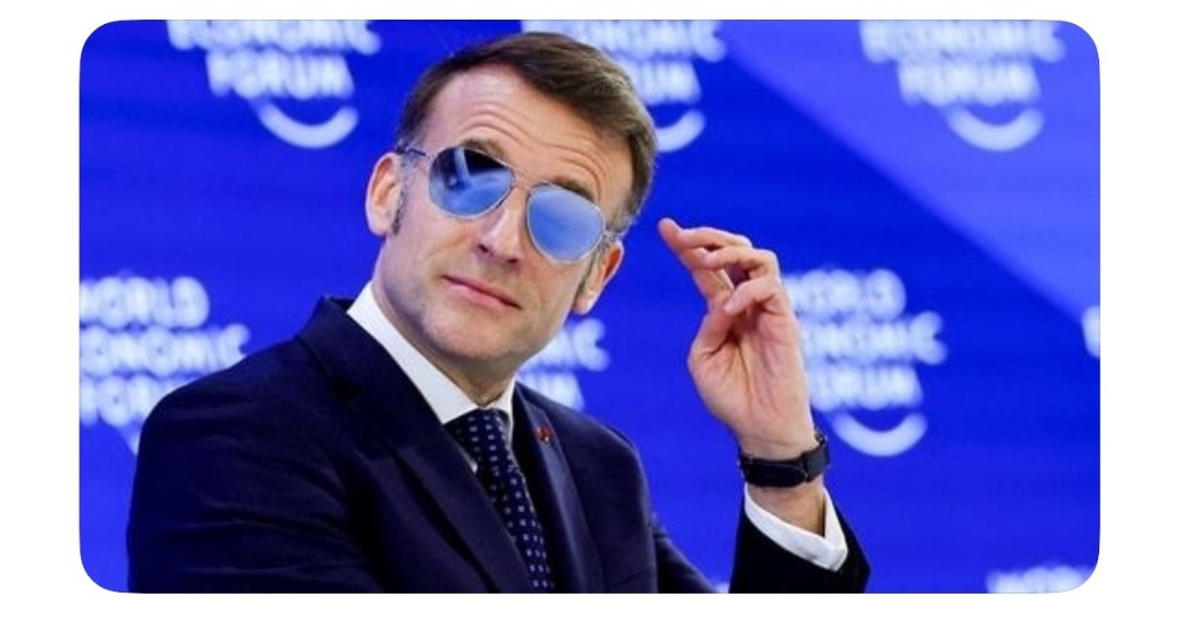 macron Blank Meme Template