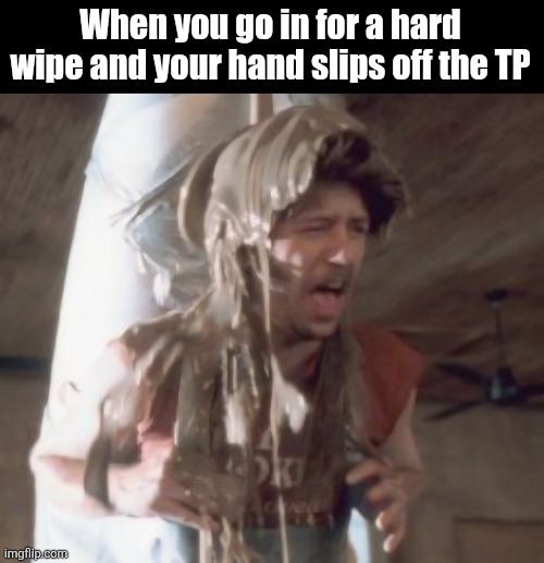 Man the sink is far away | When you go in for a hard wipe and your hand slips off the TP | image tagged in poop,pov | made w/ Imgflip meme maker