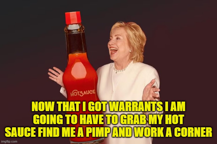 NOW THAT I GOT WARRANTS I AM GOING TO HAVE TO GRAB MY HOT SAUCE FIND ME A PIMP AND WORK A CORNER | made w/ Imgflip meme maker