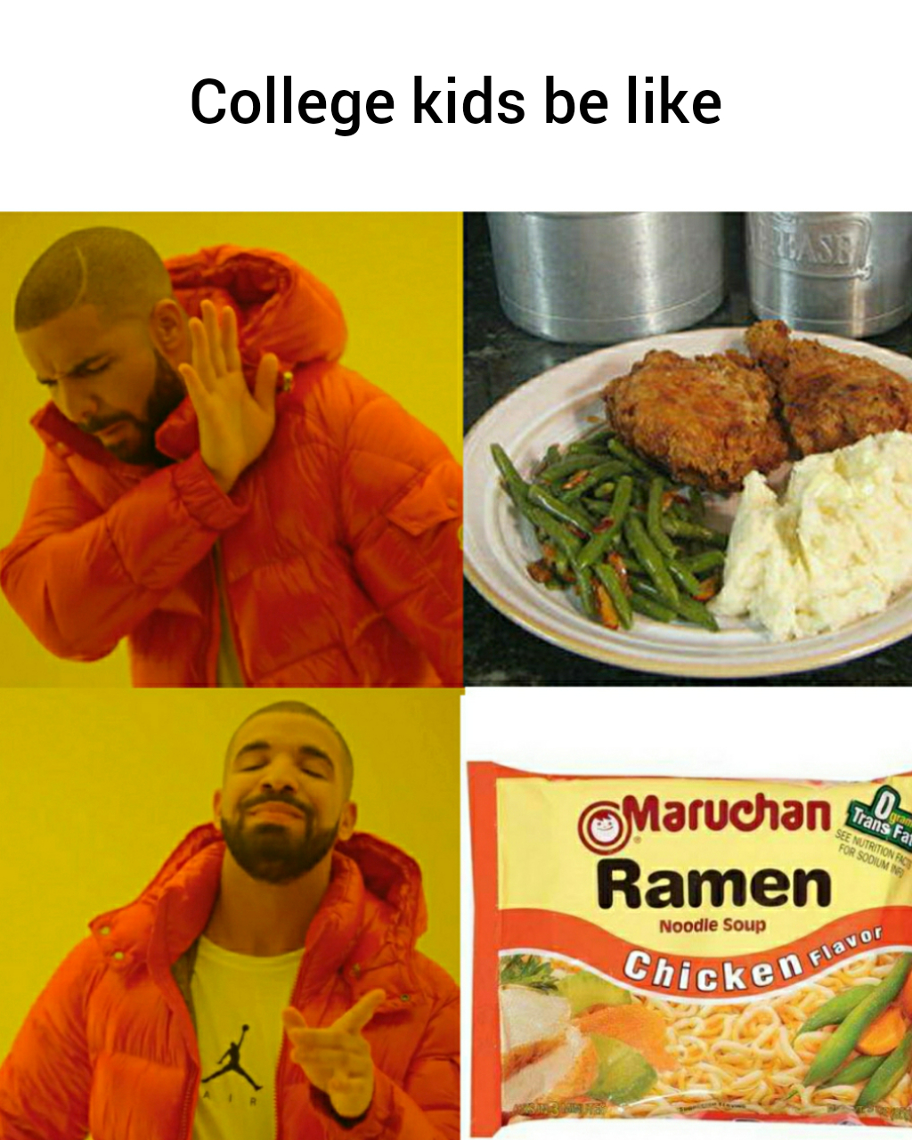 Drake no Blank Meme Template