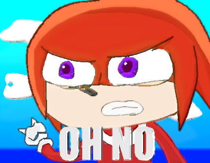 Knuckles OH NO Blank Meme Template