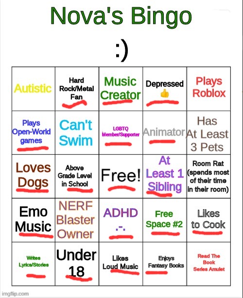 cool | image tagged in nova's bingo | made w/ Imgflip meme maker
