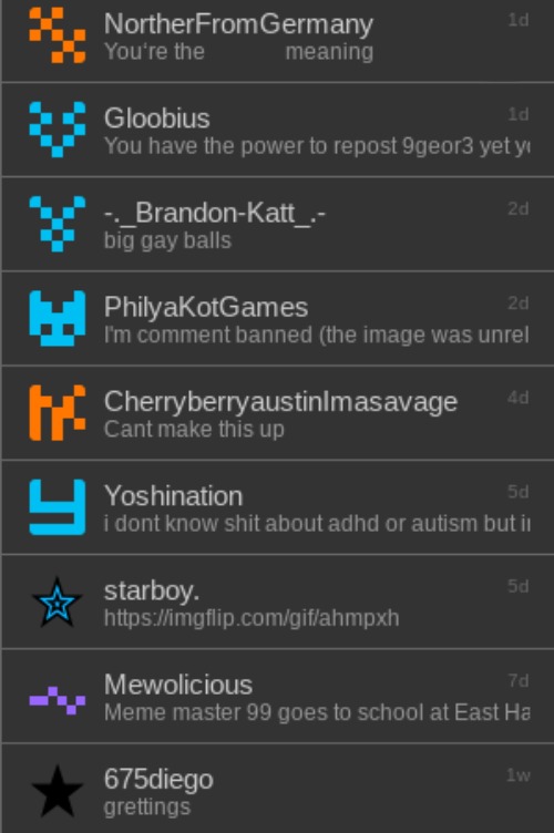 recent memechats | made w/ Imgflip meme maker