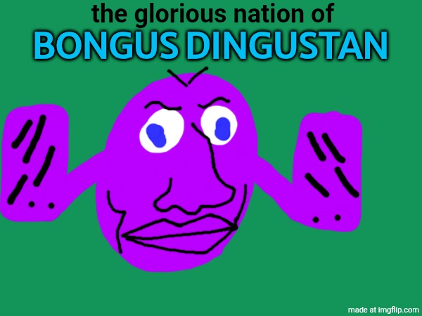the glorious nation of; BONGUS DINGUSTAN | made w/ Imgflip meme maker