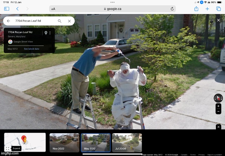 Guy getting wet Google maps | image tagged in guy getting wet google maps | made w/ Imgflip meme maker