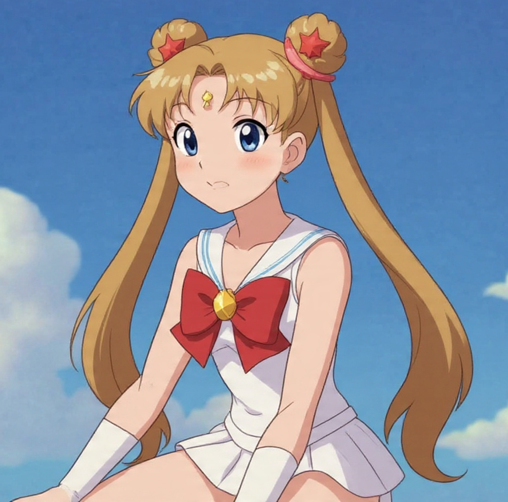 Sailor Moon in her Sexy Outfit Blank Meme Template