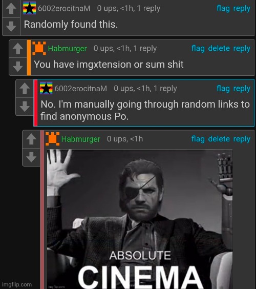 He found an image i used in a comment | made w/ Imgflip meme maker