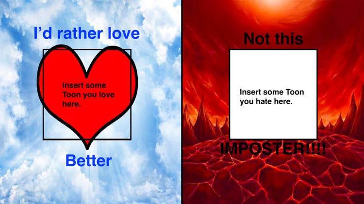 we love but we hate meme Blank Meme Template