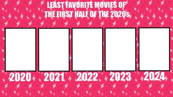 least favorite movies of the first half of the 2020s Blank Meme Template