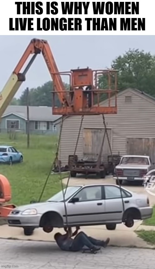 Why Women Live Longer | THIS IS WHY WOMEN LIVE LONGER THAN MEN | image tagged in memes,funny memes,men vs women,difference between men and women | made w/ Imgflip meme maker