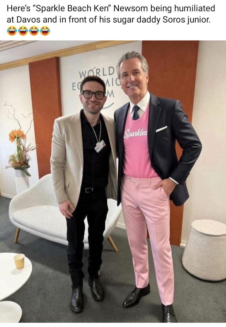 Alex Soros with Sparkle Beach Ken Blank Meme Template
