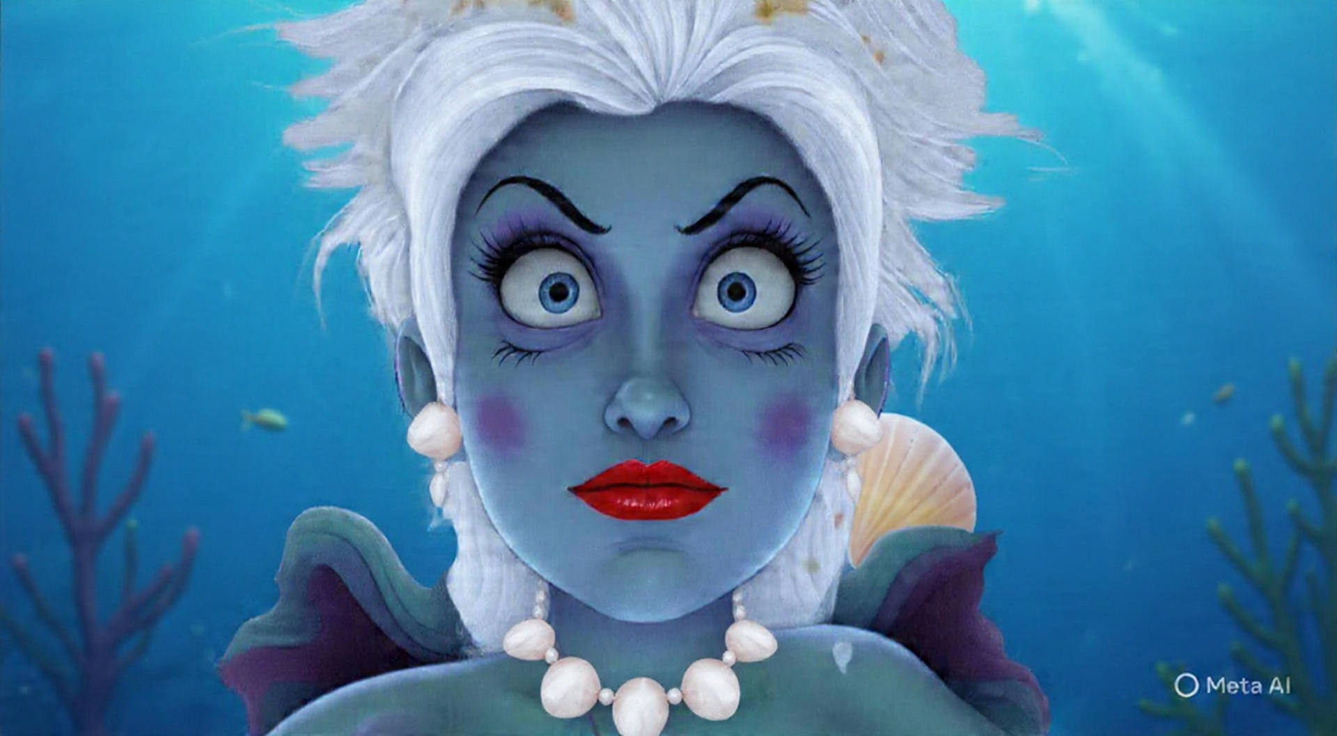 Ming Lee as Ursula Blank Meme Template