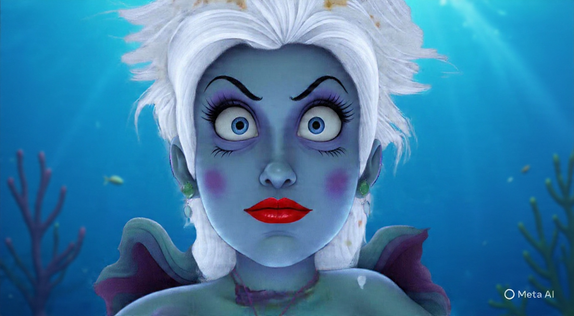 Ming Lee as Ursula Blank Meme Template