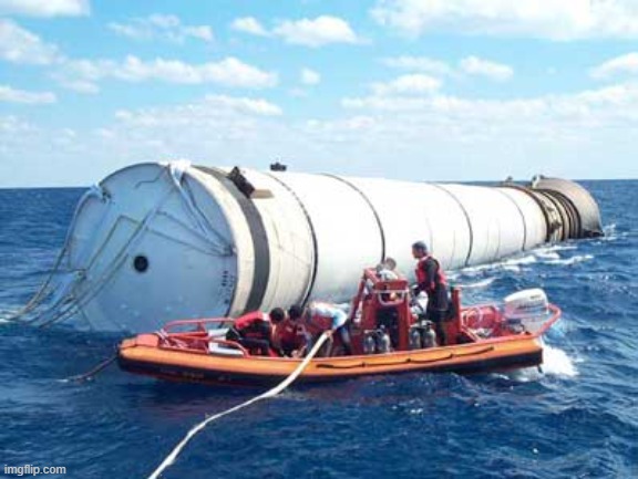 SpaceX booster landing view