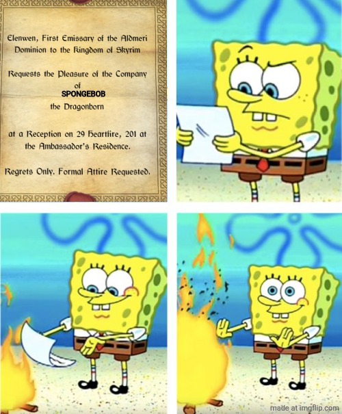 Spongebob Burning Paper | SPONGEBOB | image tagged in spongebob burning paper | made w/ Imgflip meme maker