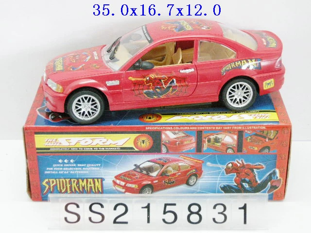 The Faste Storm Spider-Man Knock Off Bump and Go Car Toys Blank Meme Template