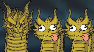 Ghidorah two derp face Blank Meme Template