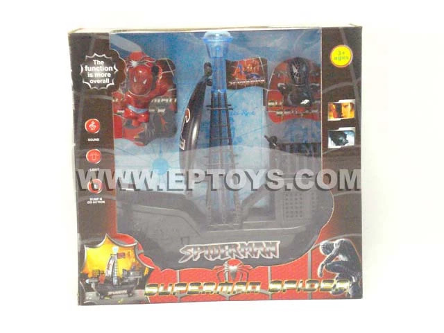 Sen Ye Superman Spider Ship Knock Off Bump and Go Toys Blank Meme Template