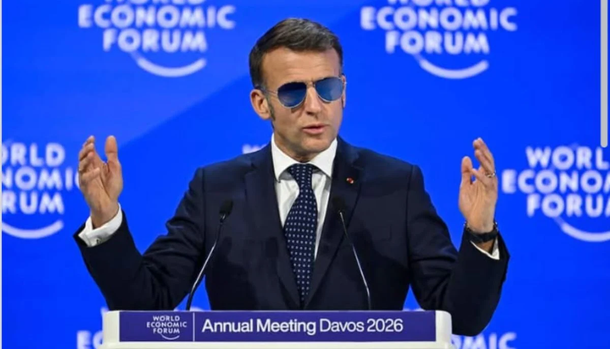 Macron Sunglasses Blank Meme Template