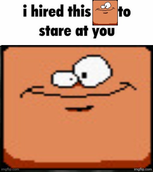 image tagged in i hired this to stare at you | made w/ Imgflip meme maker
