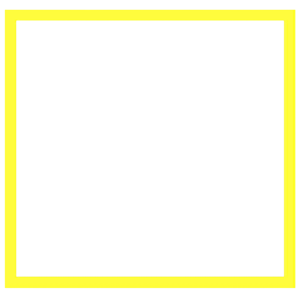 Yellow Outline Box Blank Meme Template