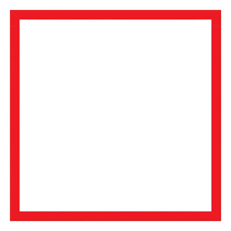 Red Outline Box Blank Meme Template