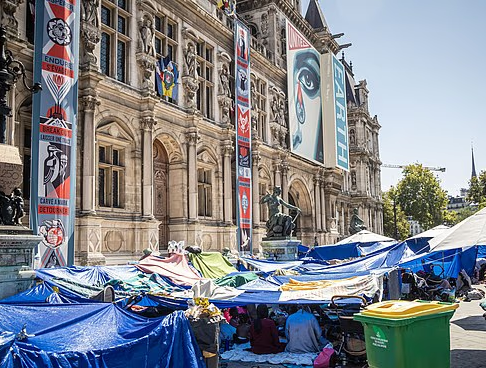 Paris Migrant Camp Blank Meme Template