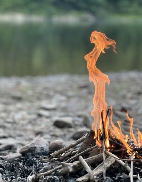 Fire Woman | image tagged in fire,woman,image,perfectly timed photo,awesome | made w/ Imgflip meme maker