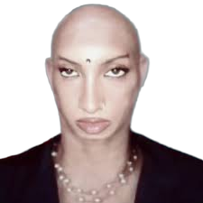 High Quality lara Raj bald Blank Meme Template