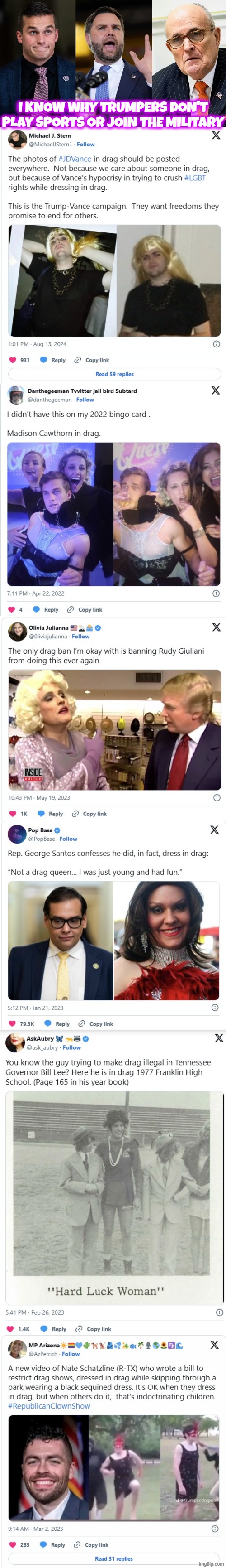 I KNOW WHY TRUMPERS DON'T PLAY SPORTS OR JOIN THE MILITARY | I KNOW WHY TRUMPERS DON'T PLAY SPORTS OR JOIN THE MILITARY | image tagged in trump,maga,transgender,lgbtq,homosexual,gay | made w/ Imgflip meme maker