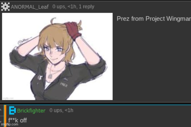 This was on a hear me out tier list btw | image tagged in get ratioed bitch | made w/ Imgflip meme maker